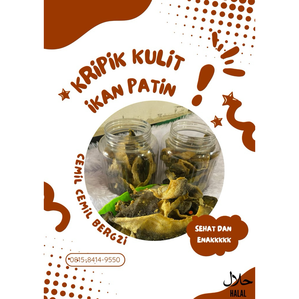 kerupuk kulit ikan patin 1kg MENTAH