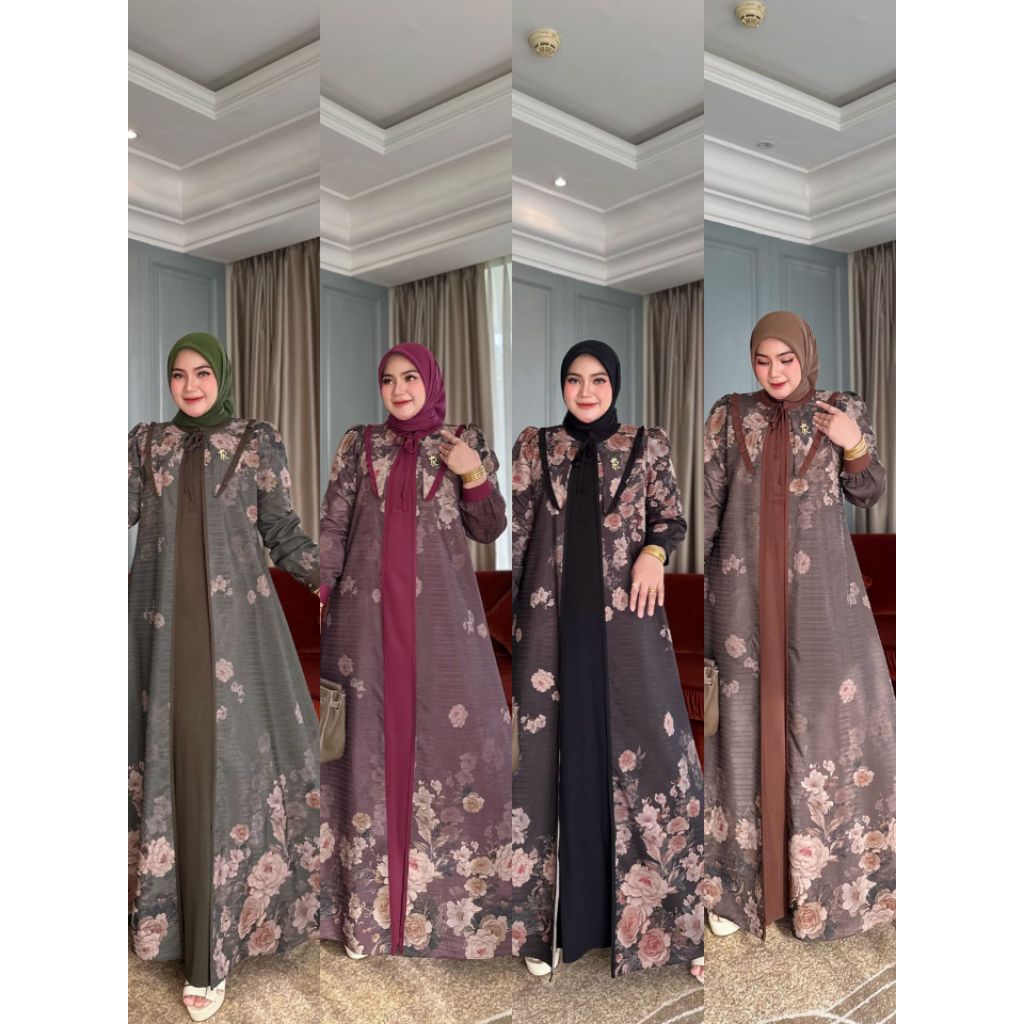 [TERLARIS] GAMIS SEPHIA DRESS ORI IRNA EMERALD/LIMITED/KONDANGAN/