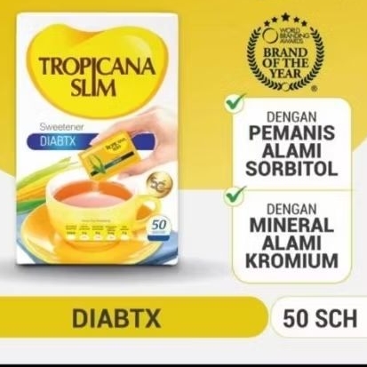 TROPICANA SLIM SWEETENER DIABTX 50S 0 KALORI DENGAN MINERAL KROMIUM