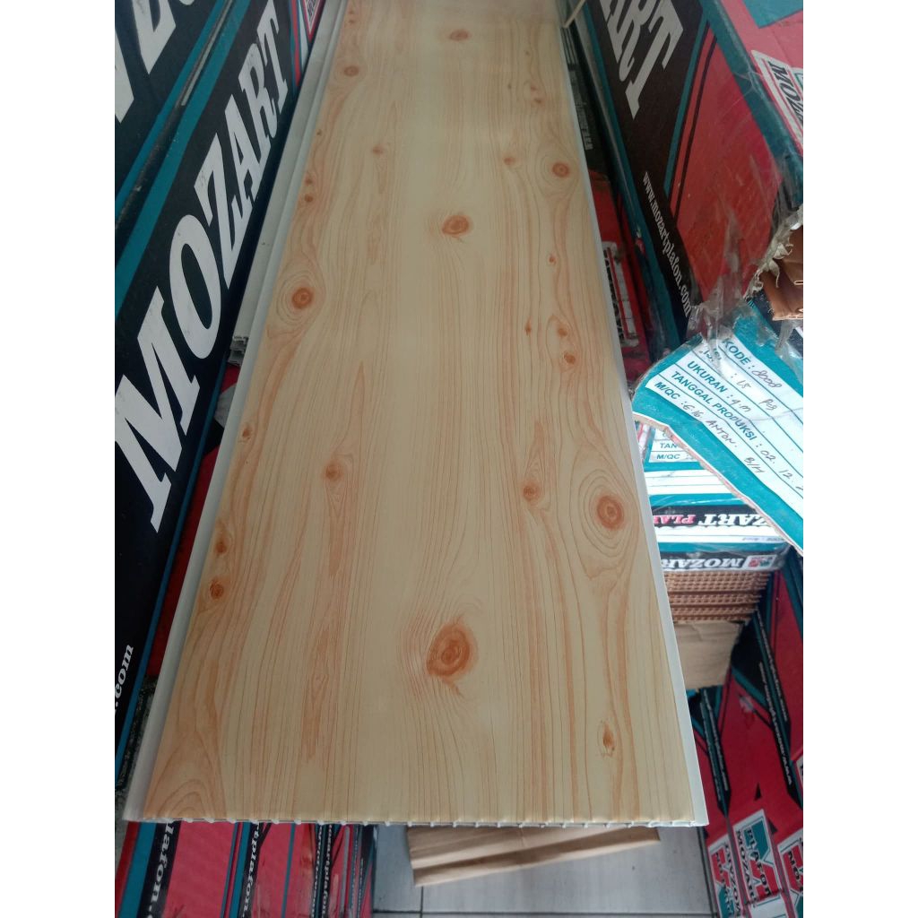 PVC BOARD MOTIF KAYU ELEGAN/PVC PLAVON DEKOR AESTHETIC FURNITURE