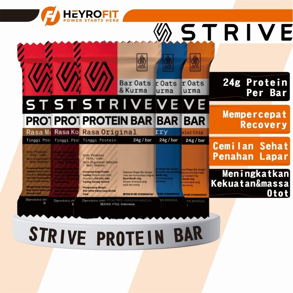 STRIVE Protein Bar 1 Sachet | Protein Bar 24gr Protein/bar