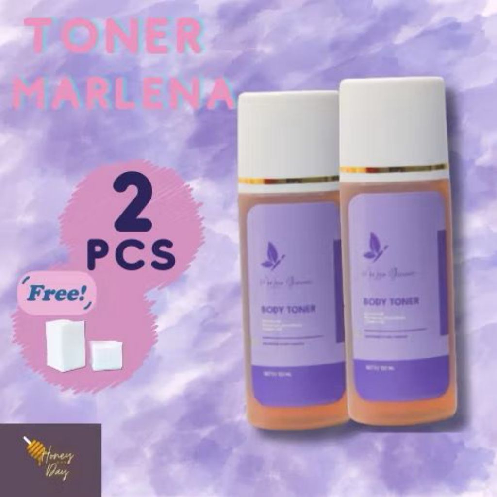 2 PCS) TONER MARLENA KELUPAS BADAN BPOM Mengangkat Sel Kulit Mati