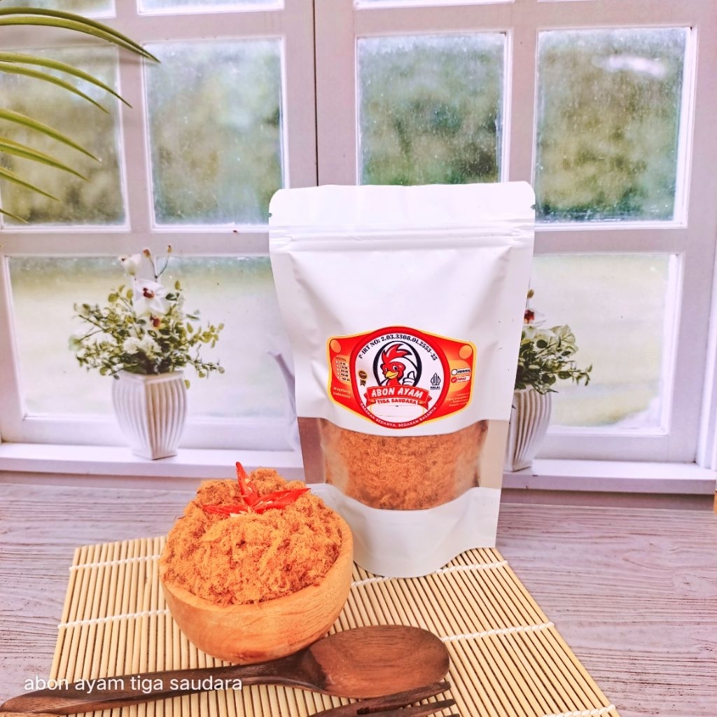 Abon Ayam Tiga Saudara 100gr (kemasan pouch)