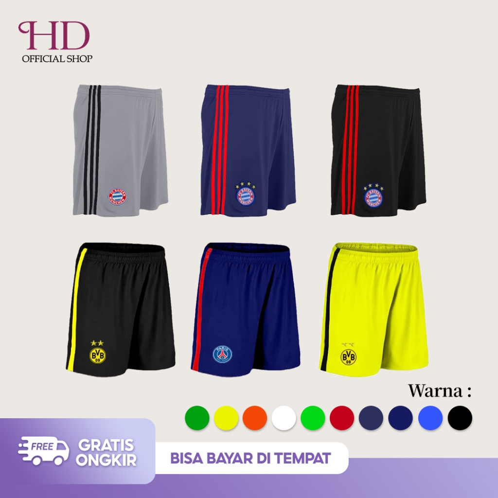 HD | Celana Bola 56-68 Sampai | Celana Futsal Pria | Celana Olahraga Pria | Baju Bola
