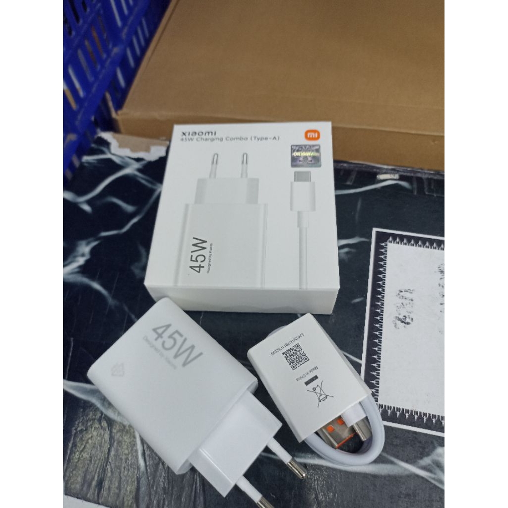 CHARGER XIAOMI 45WAT MI TURBO CHARGER ORIGINAL 100%