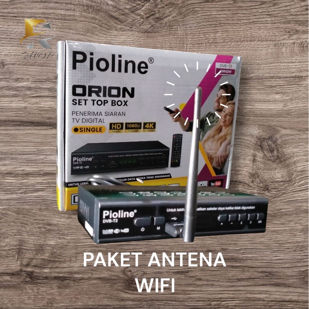 Pioline Paket Set Top Box + USB Adapter Wifi /Antena Dongle STB
