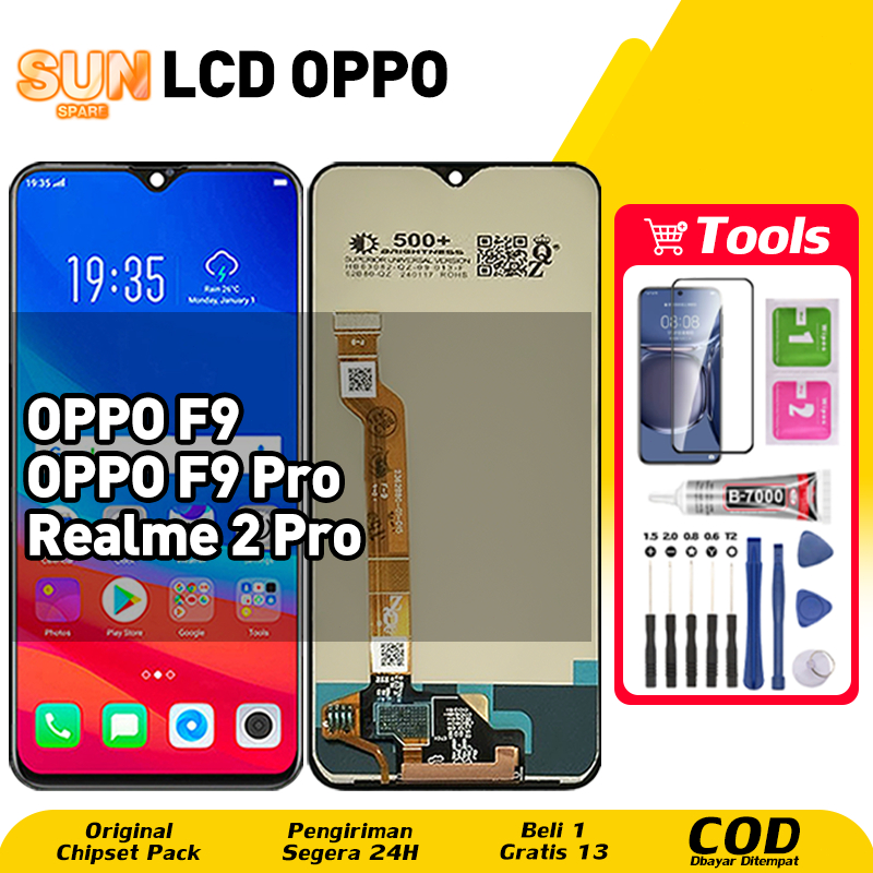 Original For LCD OPPO F9 / OPPO F9 Pro LCD Realme 2 Pro asli hp layar lcd anti blue light HD HOT SAL