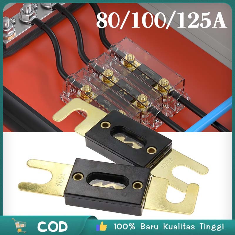 Fuse Anl 80/125a Sekring Anl Sikring Audio Mobil 100a Audio Mobil Gold Plated