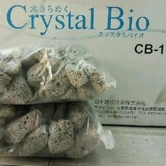 Media Filter Crystal Bio 500Gr Original Japan Kristal Bio Crystal Bio Bio Media Filter Aquarium Isi