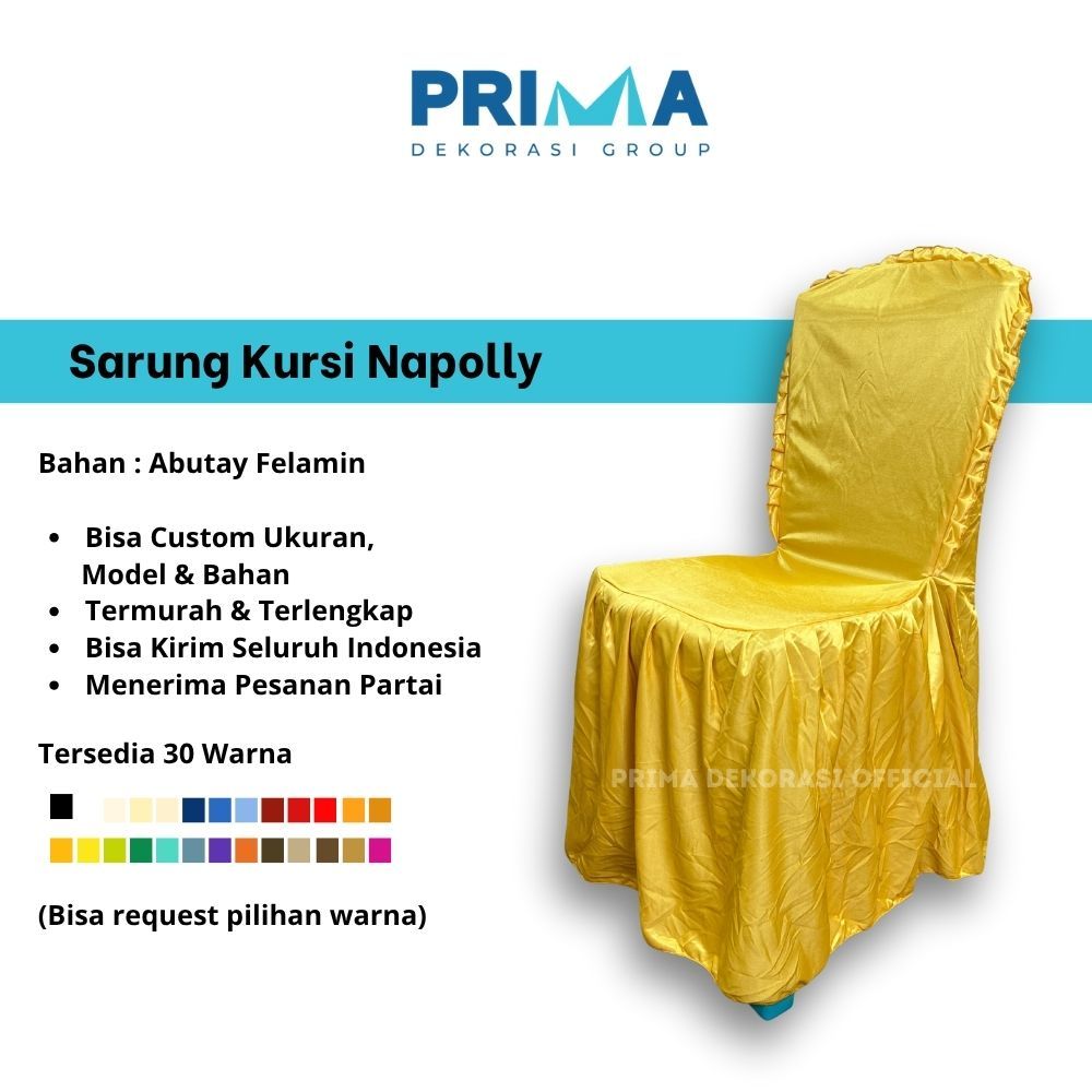 Sarung Kursi Napolly Plastik 209 || Sarung Kursi Plastik Napolly Rempel Prima Dekorasi