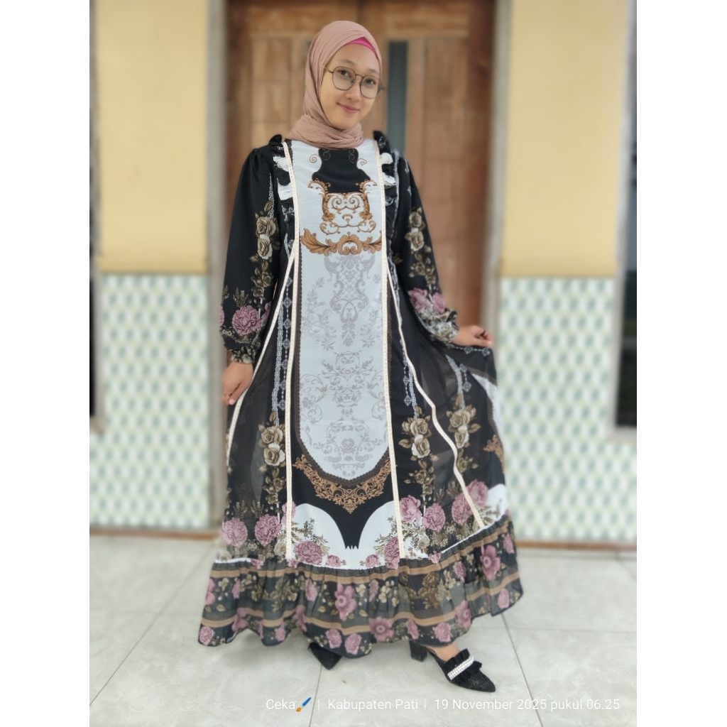 gamis syar'i motif sultan