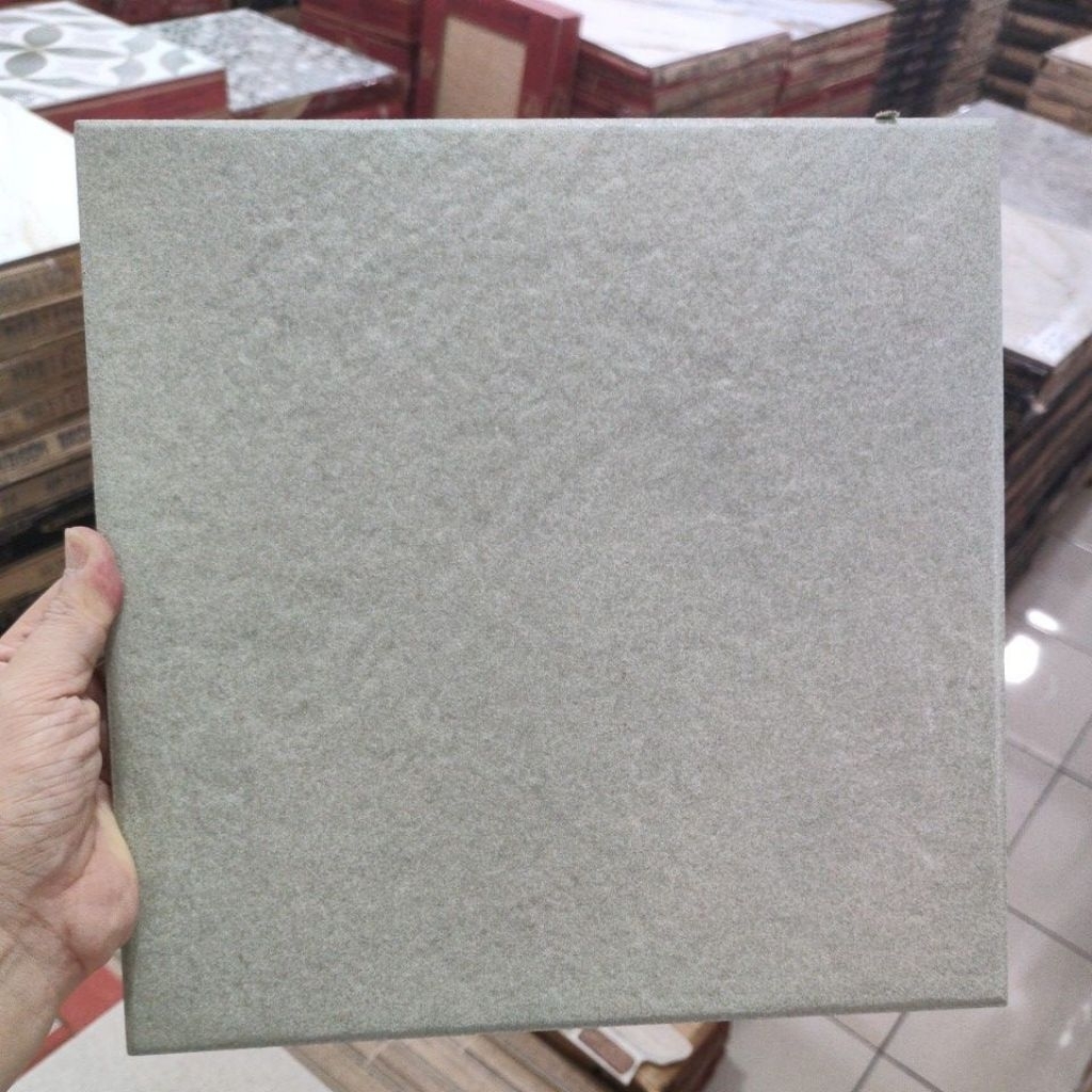 Keramik teras Asia Oscar Green 30x30/Dus (kasar)
