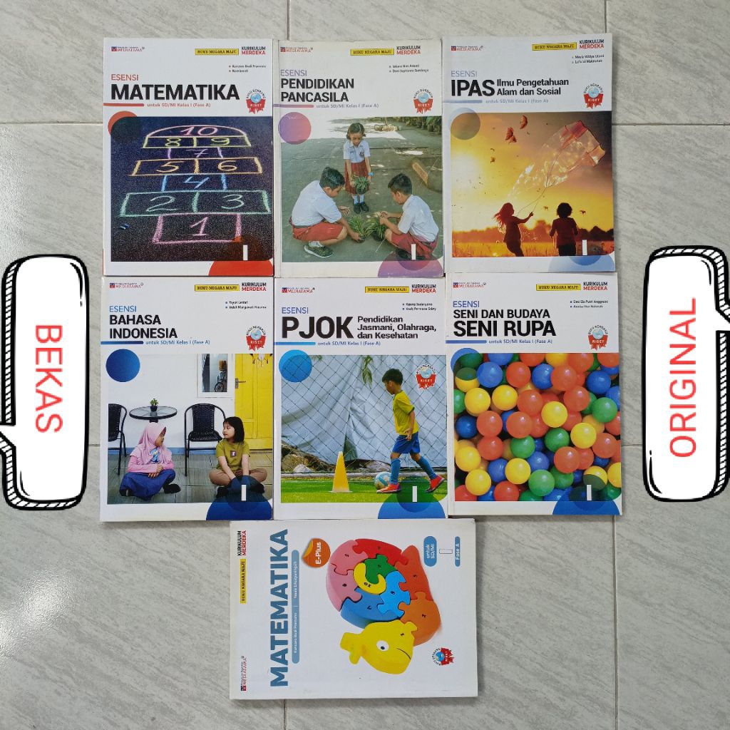 ( BUKU BEKAS ) ( ORIGINAL ) KELAS 1 I SD MI PENERBIT MEDIATAMA KURIKULUM MERDEKA FASE A - ESENSI MAT
