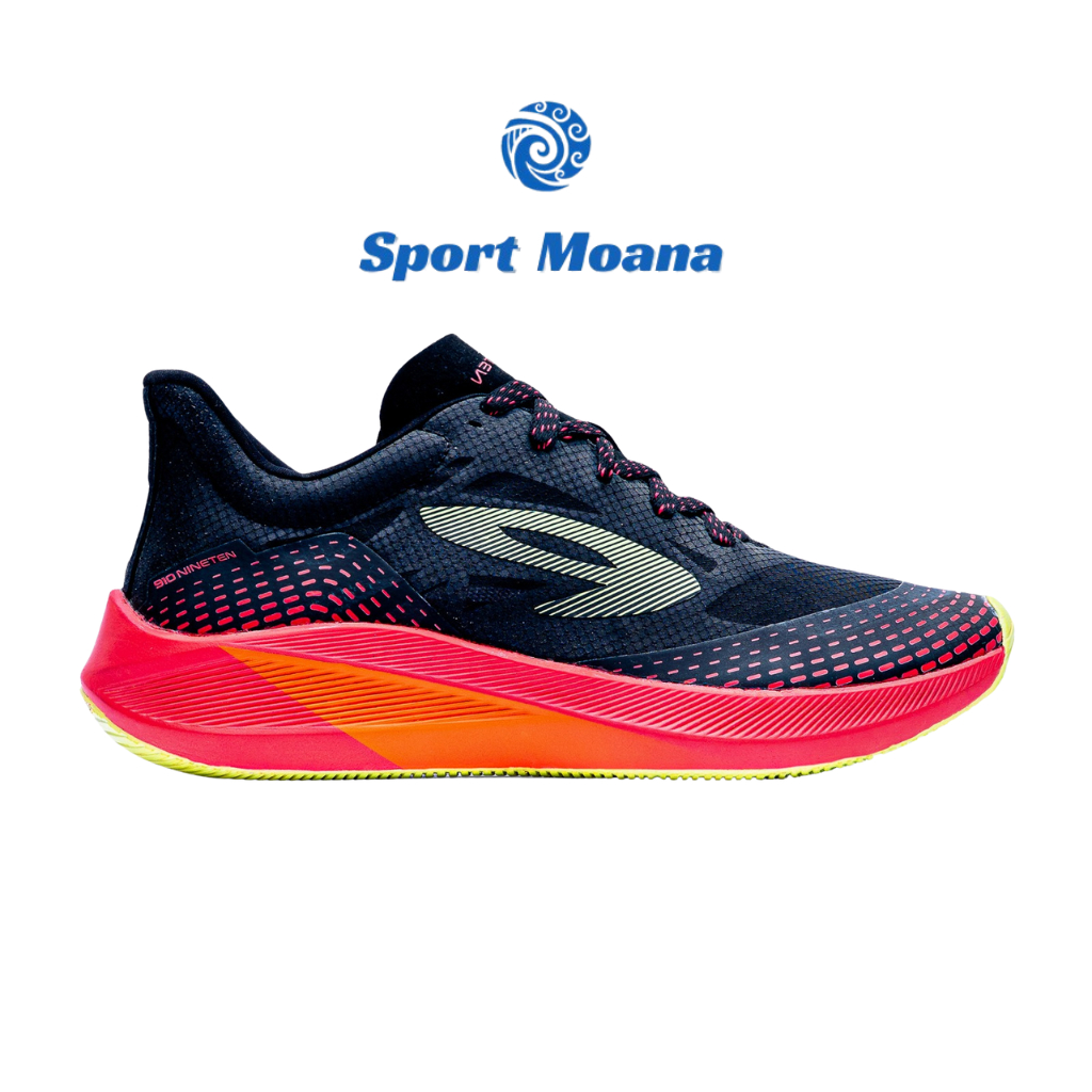 910 Nineten HAZE 1.5 HITAM MERAH KUNING - Sepatu Lari Haze 1.5 Hitam/Merah/Kuning 910Nineten Origina