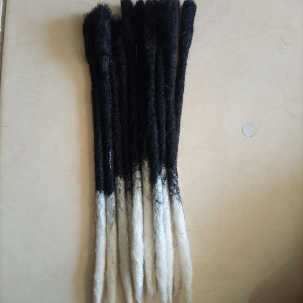 Rambut Sambung Gimbal 2 Warna Panjang 25cm