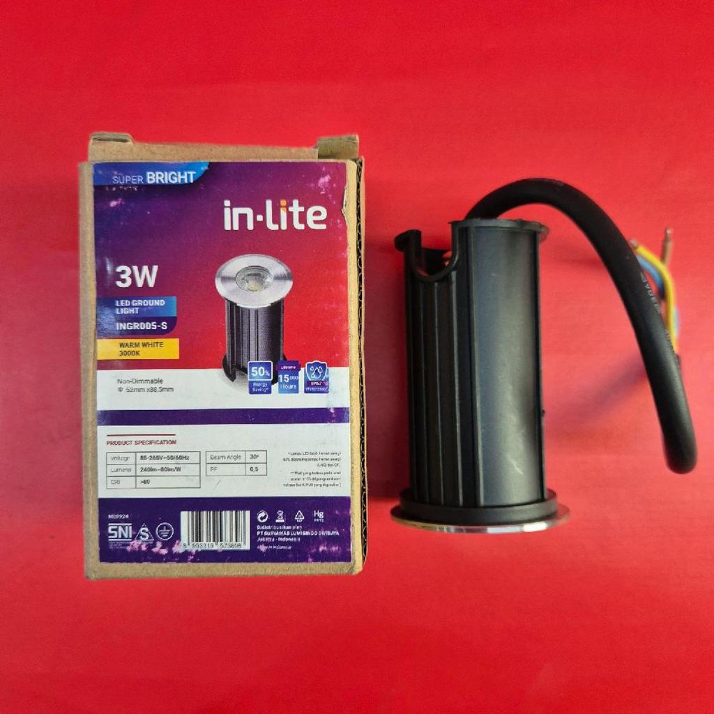 INGR005 Lampu Jalan Tangga Lantai Dinding Sorot COB LED 3W Watt LED IP67 Waterproof UP FLOOR LIGHT I