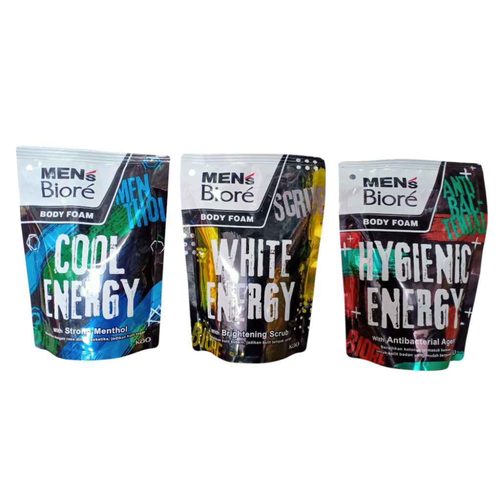 Men Men's Biore Body Foam 250ml Cool Energy White Energy Hygienic Energy