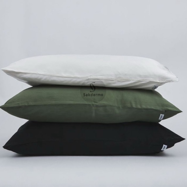 ( RESLETING) sarung bantal polos resleting/ sarung bantal hotel / sarung guling polos /sarban polos