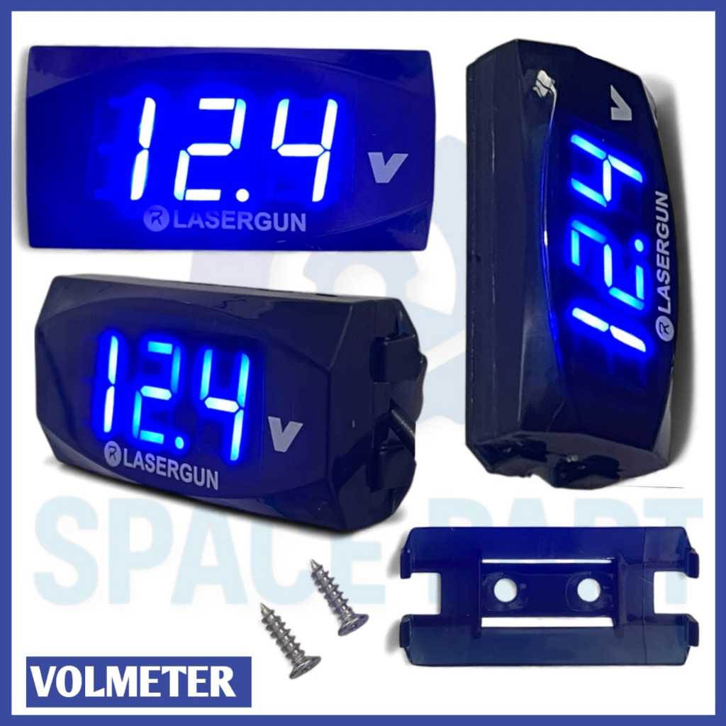 Voltmeter/Voltmeter Aki anti air /Pengukur Daya Aki - Volt Meter Aki 12 Volt universal
