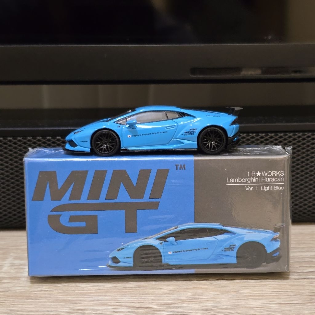 Mini GT Lamborghini Huracan LBWK Ver. 1 Light Blue