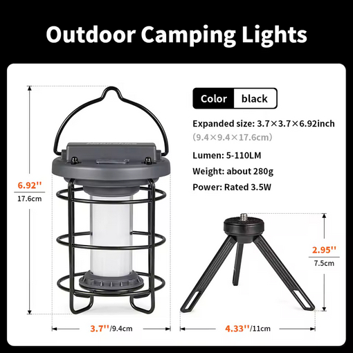 LAMPU CAMPING DENGAN TRIPOD NATUREHIKE CNH22DQ008