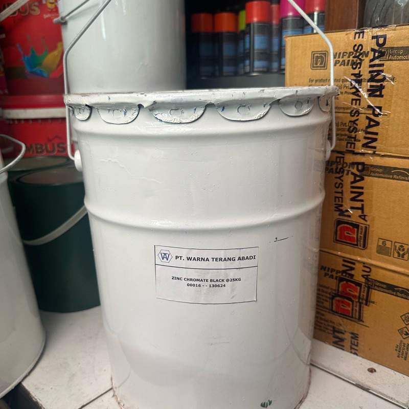 Cat Dasar Besi Zynchromate Zinchromate Black Hitam 25kg Pail