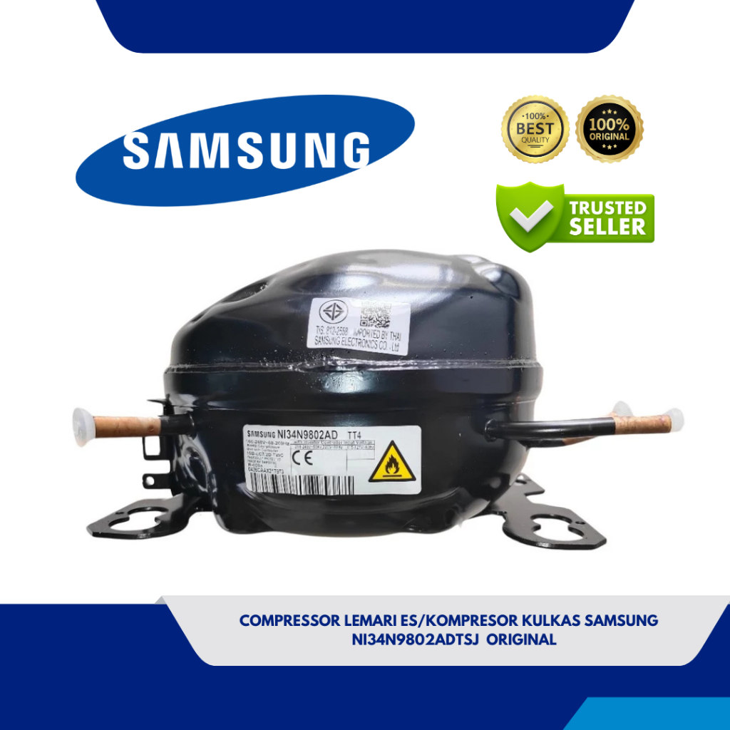 KOMPRESOR LEMARI ES / KULKAS SAMSUNG NI34N9802AD/TT4 ORIGINAL RB30N4050B1, RT19M300BGS , RT20FARWDSA