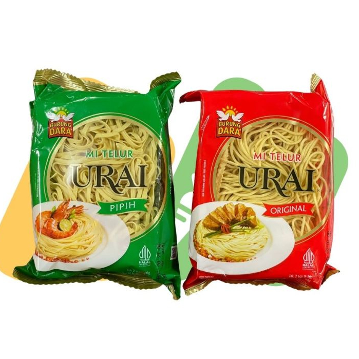 MIE BURUNG DARA / MIE TELUR URAI / MIE BENTUK PIPIH