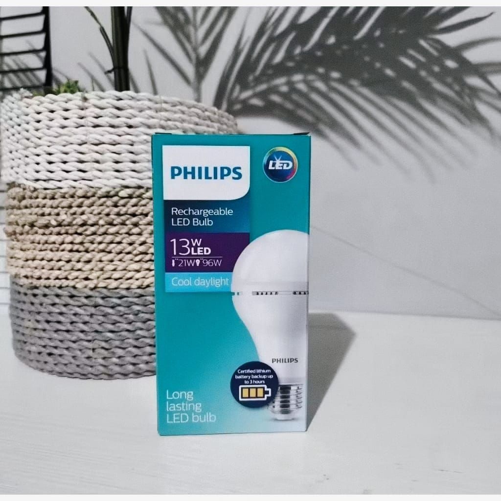 Lampu emergency Philips 13 Watt terang putih menyala ketika mati lampu tahan 12 jam