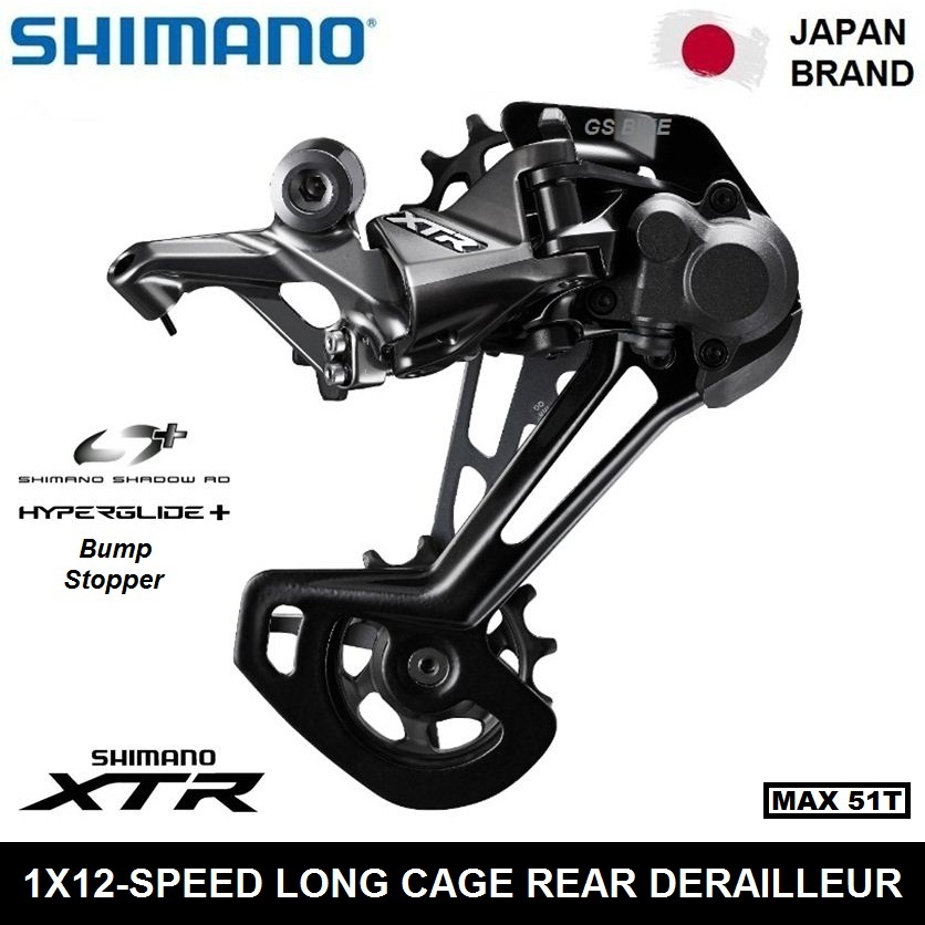 SHIMANO XTR RD-M9100-SGS 1x12 Speed SGS Rear Derailleur Sepeda MTB M9100