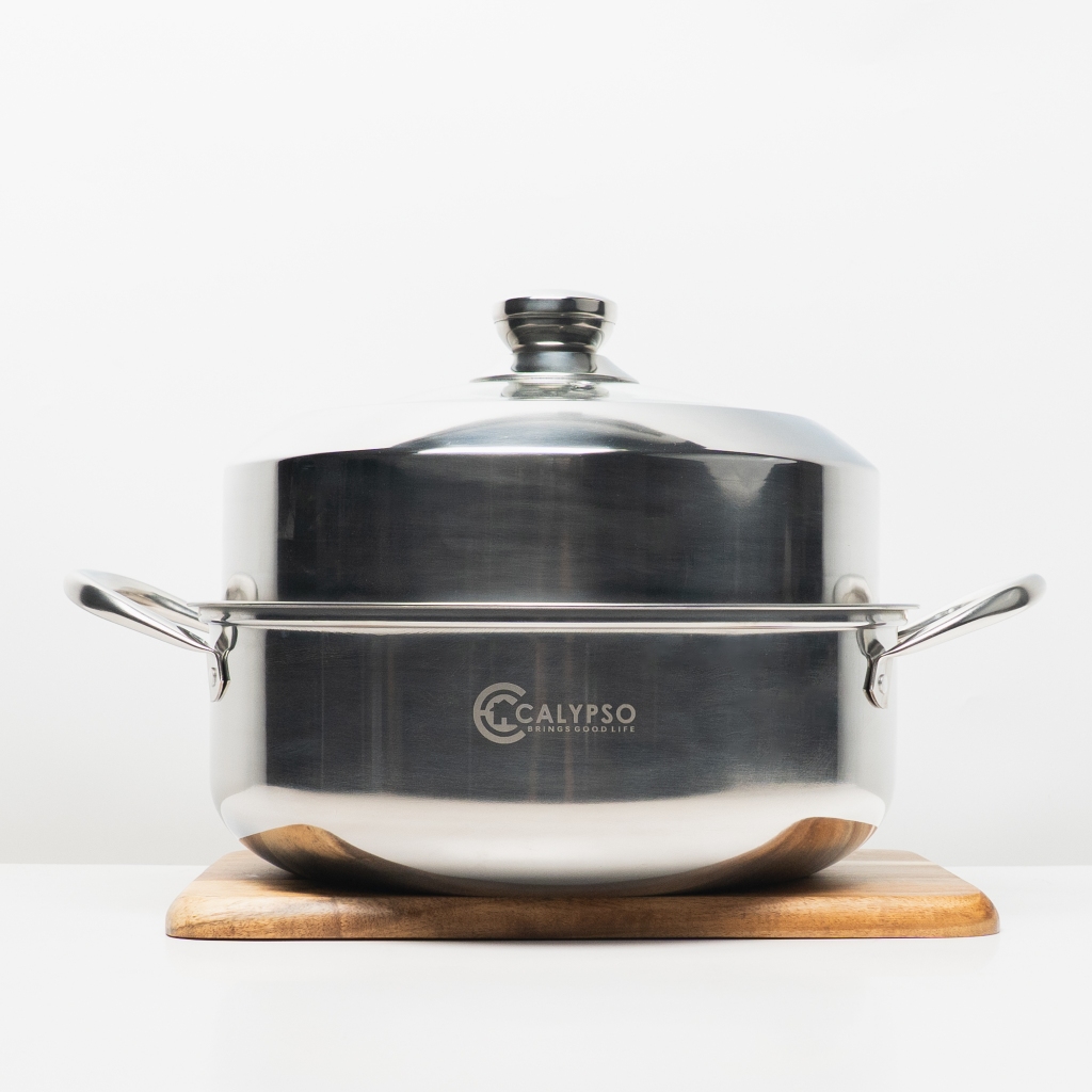 Calypso Steamer Pot Panci Multifungsi 28-30cm Stainless Steel