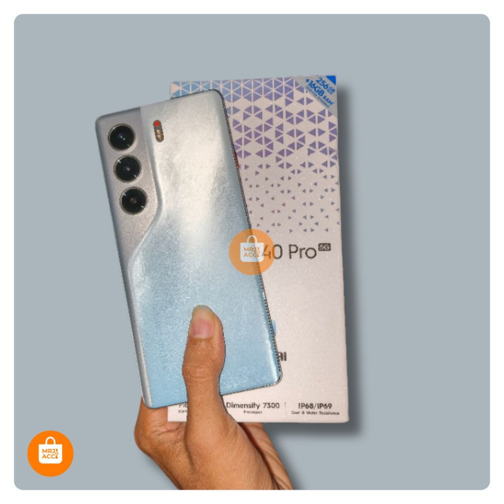 Tecno Camon 40 Pro 5G (8/256GB) Glacier White 50MP Sony Camera Sensor LYT 700C Dimensity 7300 5G Pro