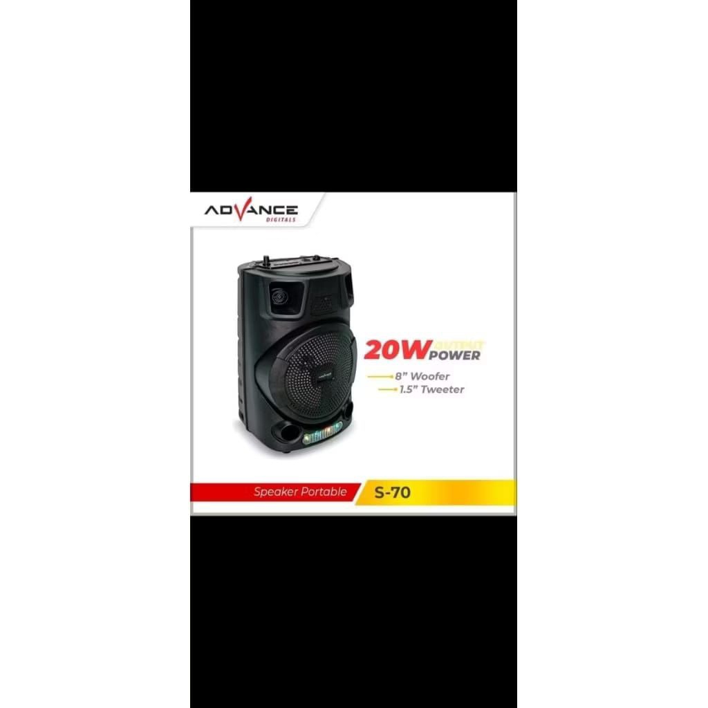 speaker portable advance speaker box karaoke wireless portable advanve s 70 s-70