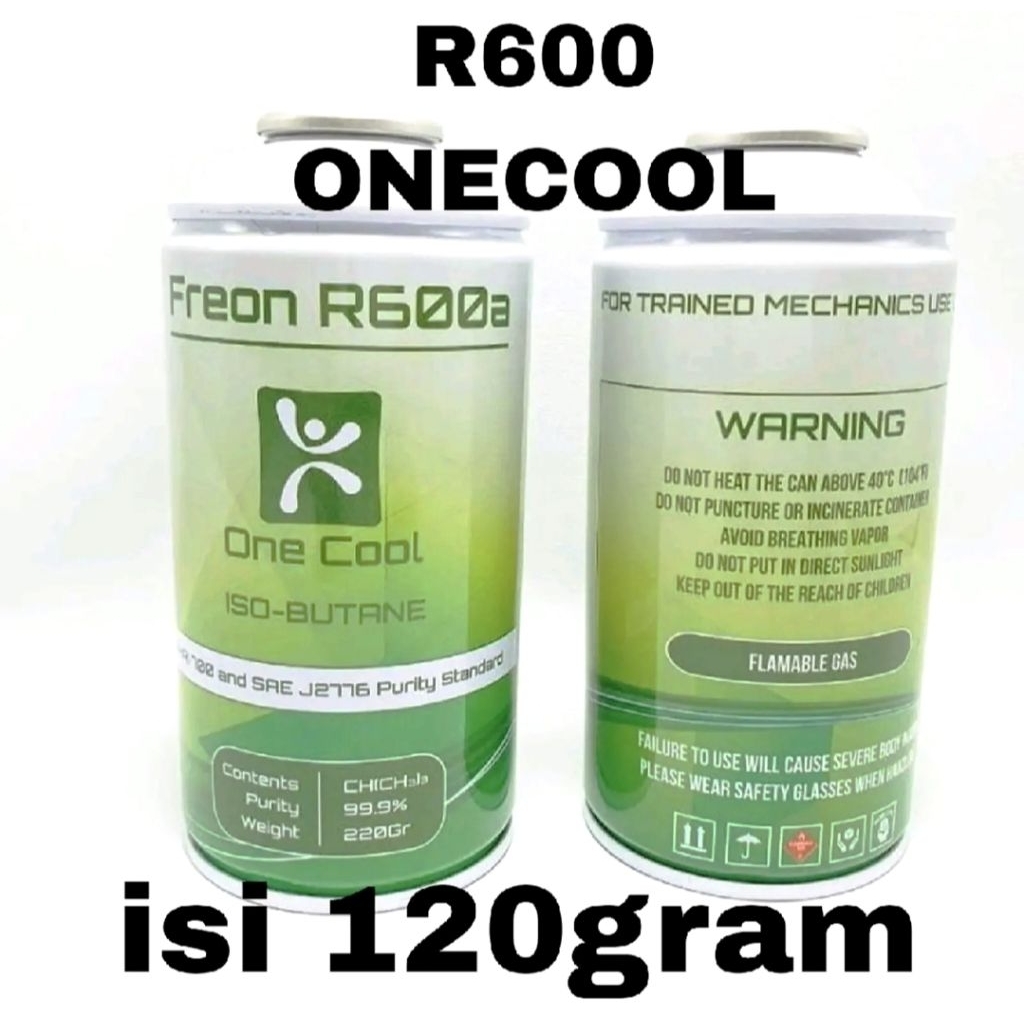 new FREON KALENG R600A One Cool 120 GR Drat Besar/ Kecil Varian