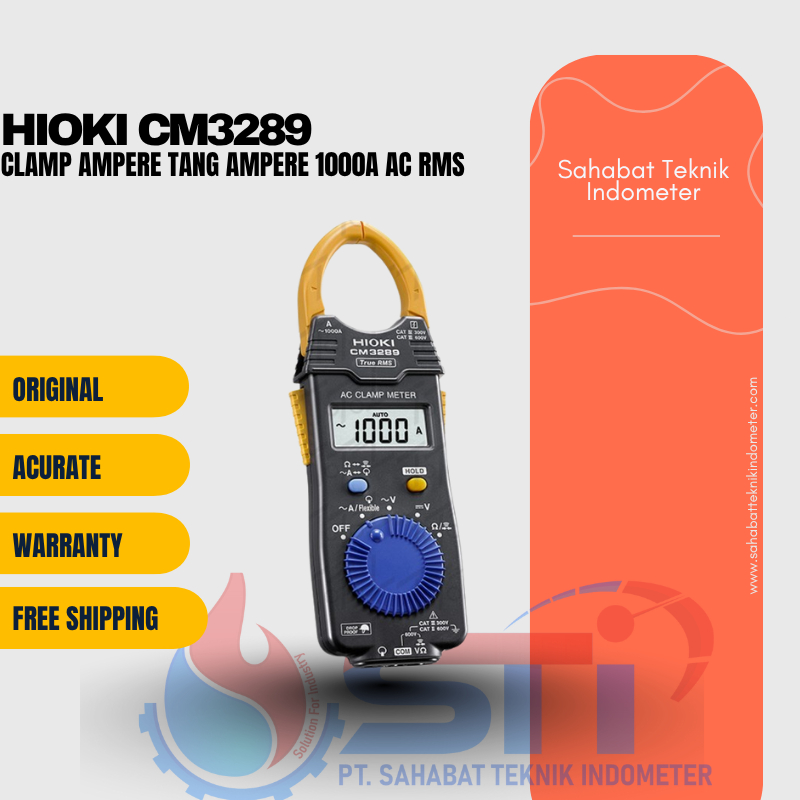 HIOKI CM3289  Clamp Ampere Tang Ampere 1000A AC RMS