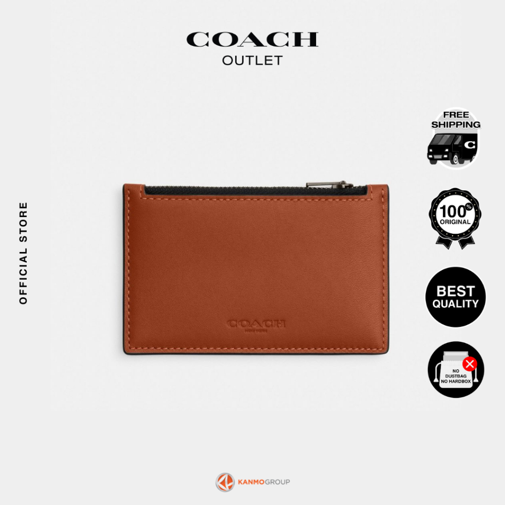Coach Zip Card Case - Dompet Kartu Pria