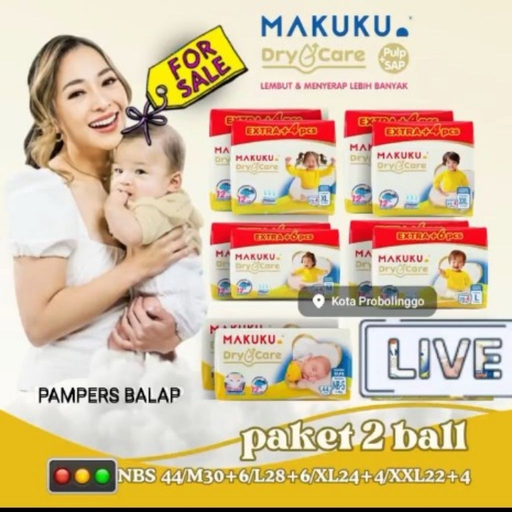 makuku dry care m30+6/L28+6/xl24+4/xxl23+4 termurah