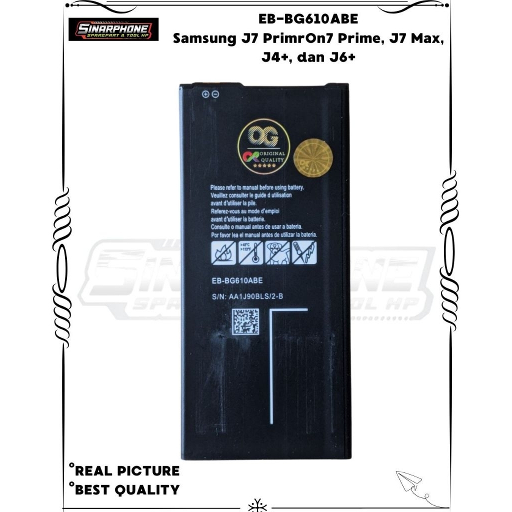 BATERAI SAMSUNG J7 PRIME, ON7 PRIME, J7 MAX, J4+, DAN J6+
