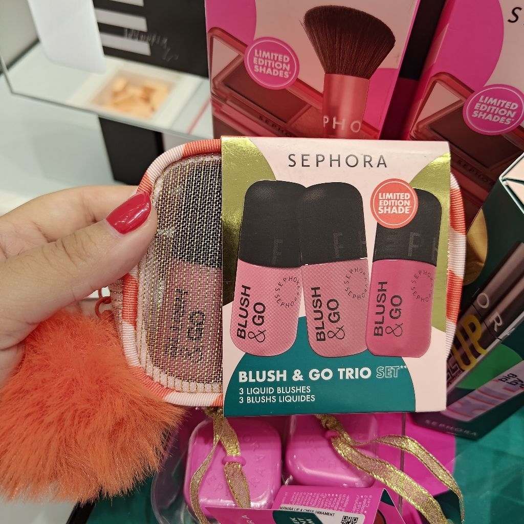 Blush & Go Trio Gift Set Paket Holiday Set Original isi 3 Sephora Blush-on Blush on