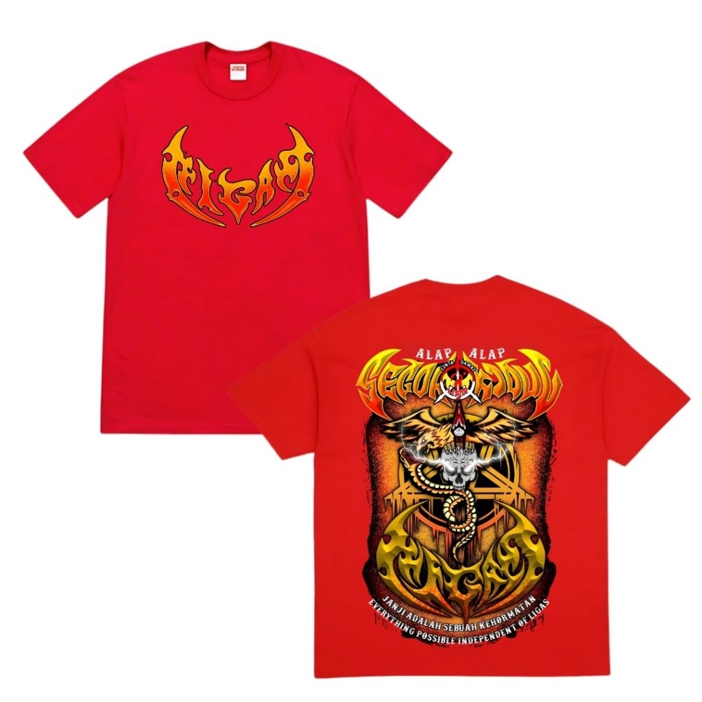 Promo Kaos Alap-Alap Segoro Kidul Ligas Bahan Cotton Combed Tebal Murah Dan Halus Warna Merah