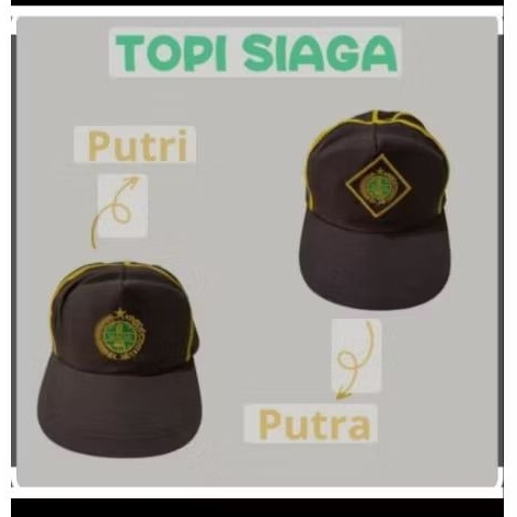 TOPI SIAGA PERLENGKAPAN PRAMUKA/TOPI SIAGA PEREMPUAN/TOPI SIAGA LAKI LAKI