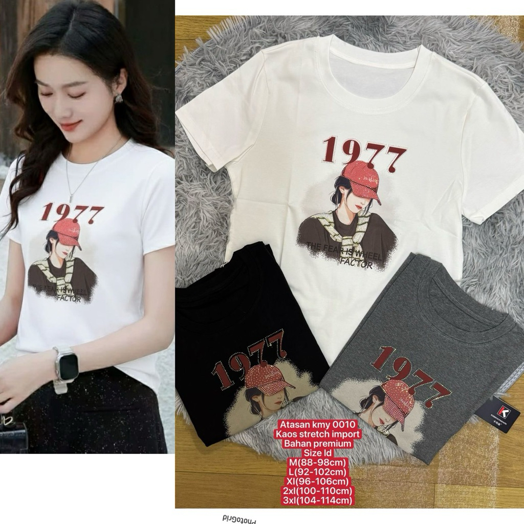 Kaos Kamaya , OllyBeauty ,Kameni ,shangpinxiu , Liangdian Ruyunga # Bahan Kaos Stretch #Super Premiu