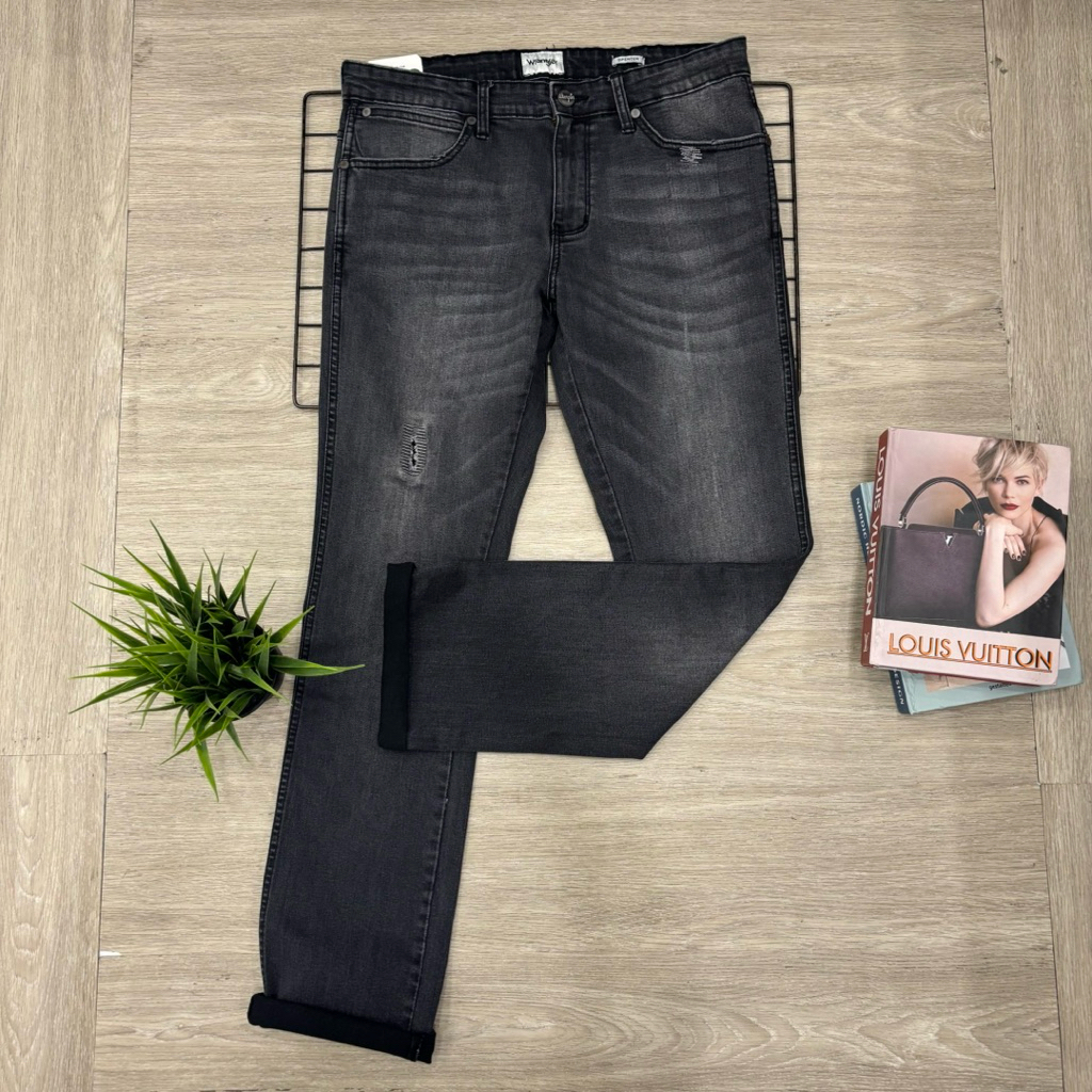 Celana Wrangler Pria Original (Spencer Slim Straight Melar)