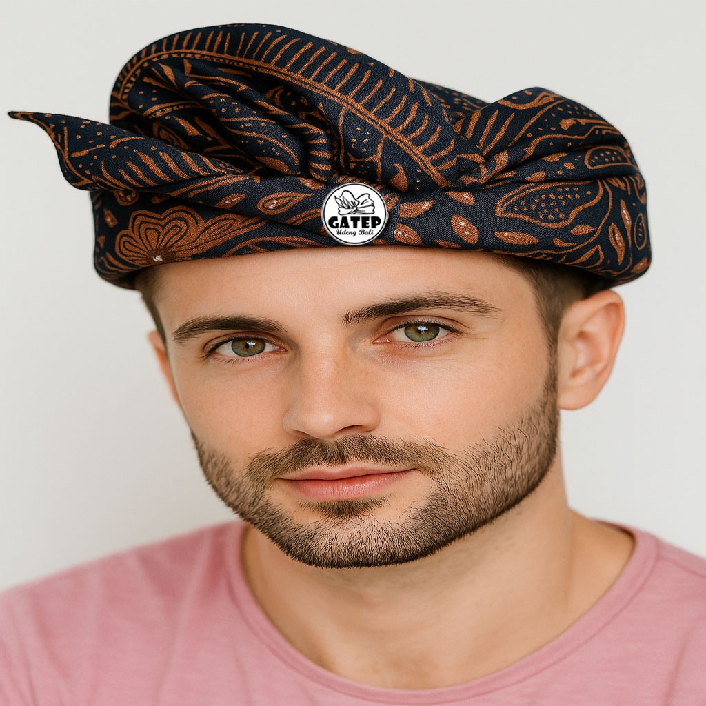 Udeng Batik Bali Setengah Jadi - Ikat Kepala Bali - Topi Bali - Blangkon Bali