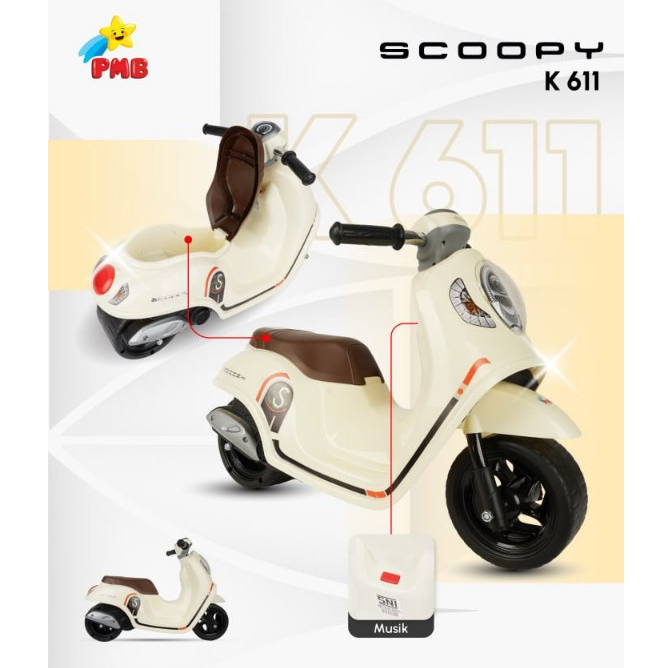 MOTOR MAINAN / RIDE ON TOYS UNTUK MELATIH KESEIMBANGAN ANAK / FOOT TO FLOOR PMB K 611