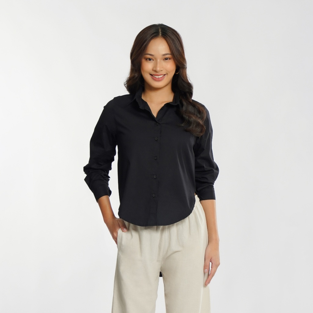 Momelca Nadine Shirt - Atasan Kemeja Wanita