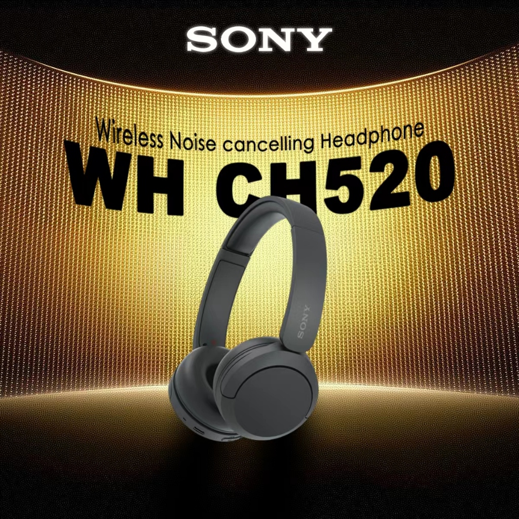 [100%ORI] SONY WH-CH520 On Ear Wireless Headphone With Microphone/ CH520 / CH-520 - Black 360 Audio 