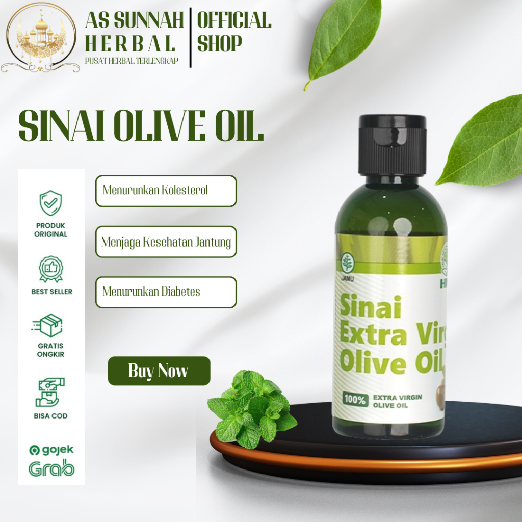 Extra Virgin Sinai Olive Oil HNI HPAI Minyak Zaitun Murni Asli Untuk Konsumsi Rambut Kulit Wajah