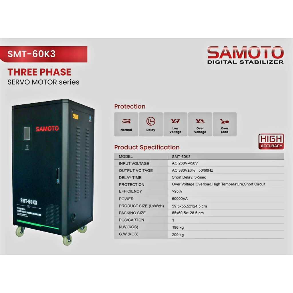 Stabilizer Samoto 60000 VA 3 Phase