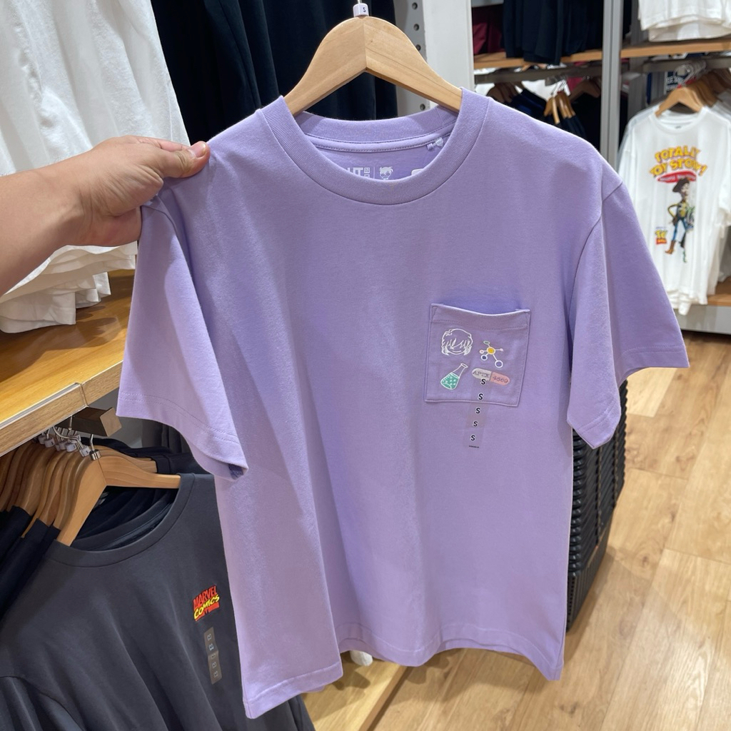 Tshirt Uniqlo Man CONAN pocket purple
